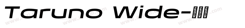 Taruno Wide字体转换